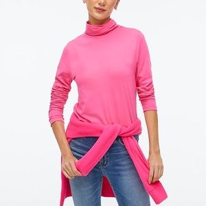 SALE! J. Crew Factory Hot Pink Tissue Turtleneck